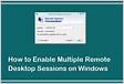 Habilite várias sessões RDP simultâneas no Windows 8. 1 8